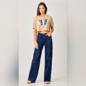 Risen wide leg Jean "Salt Tree"